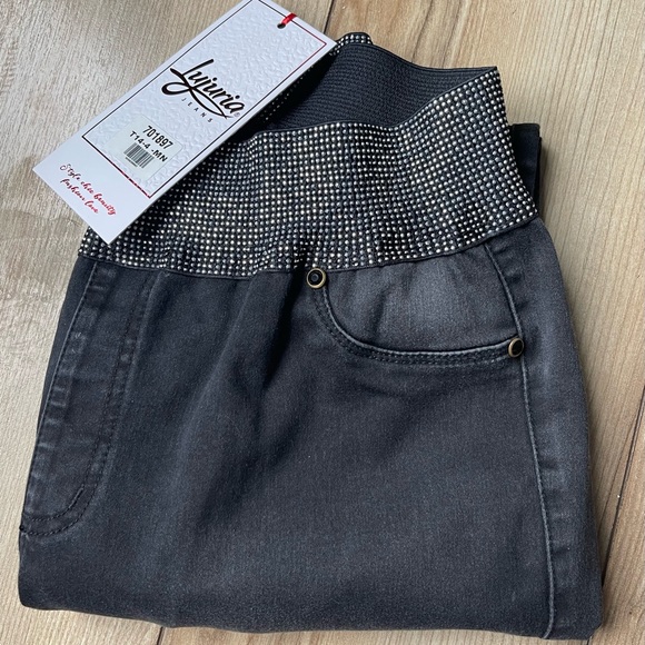 LUJURIA Jeans, Colombian 🇨🇴 Butt Lifter Skinny Rhinestone Push Up Jean - Picture 9 of 15